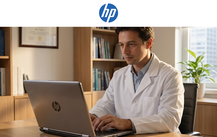 hp — man on hp computer